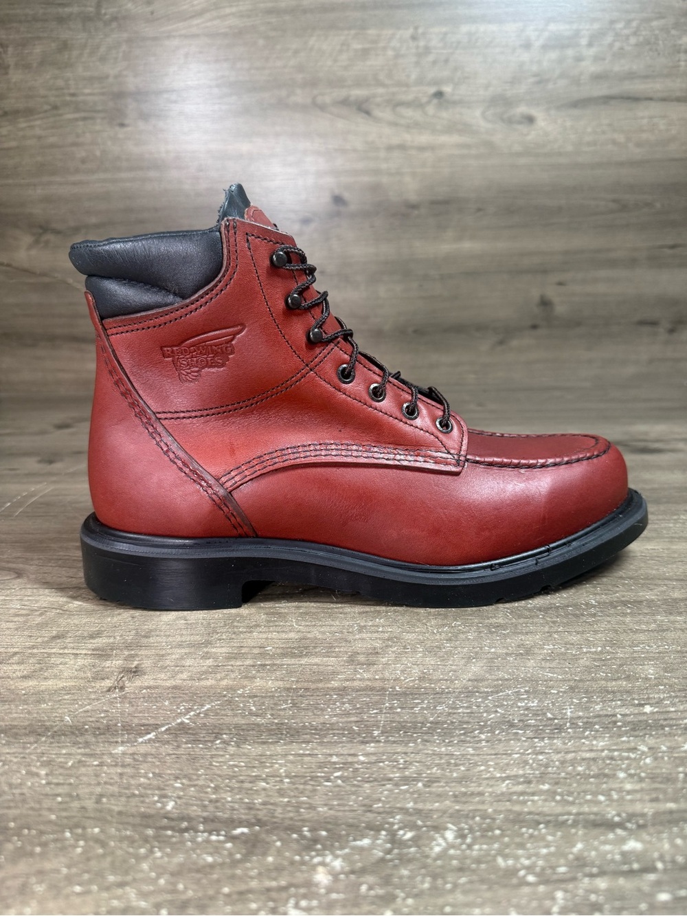 Red Wing 202 SuperSole Men’s 10.5 D Soft Toe Work Boots Made USA NIB